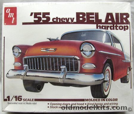AMT 1/16 1955 Chevrolet Bel Air 2 Door Hardtop, 4803 plastic model kit
